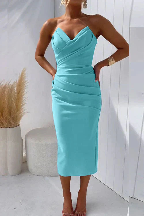 Florence | Rochie midi cu spatele gol