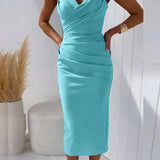 Rochie midi cu spatele gol