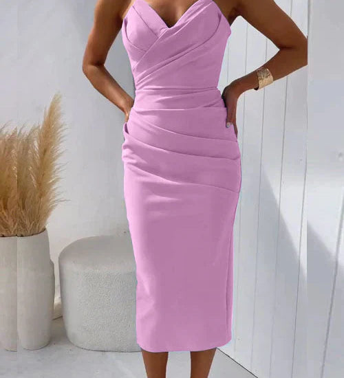 Florence | Rochie midi cu spatele gol