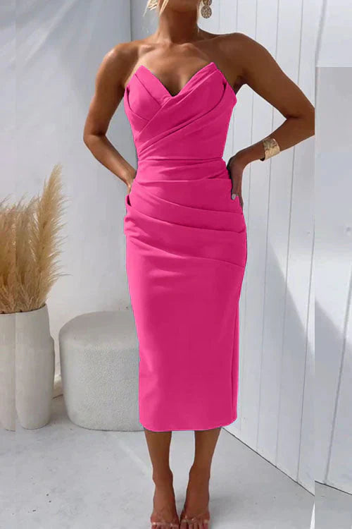 Florence | Rochie midi cu spatele gol