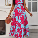 Rose | Rochie maxi elegantă cu flori