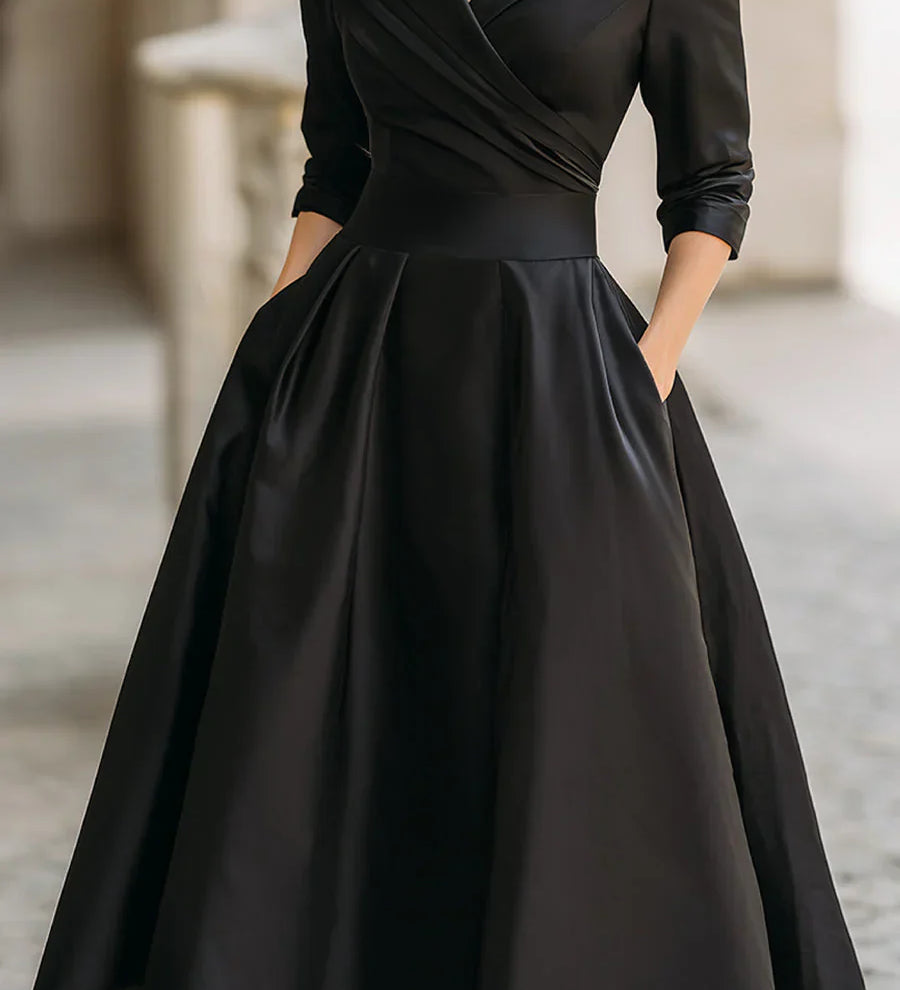 Clara Rochie Midi Satinată