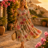Estelle | Rochie cu Flori Sălbatice Delicate
