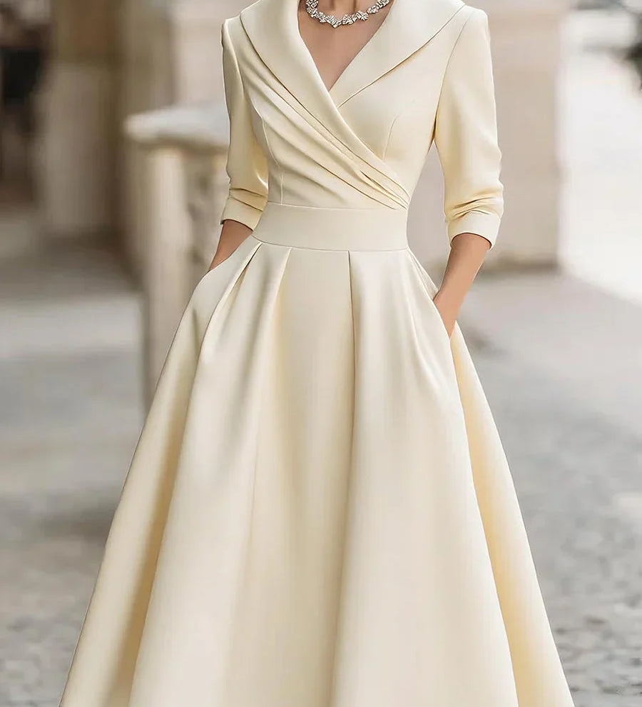 Clara Rochie Midi Satinată