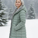 Palton puffer cu fleece