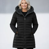 Palton puffer cu fleece