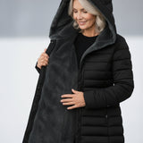 Palton puffer cu fleece