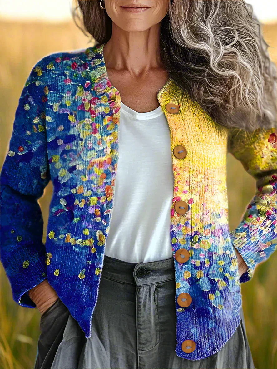 Cardigan patchwork modern