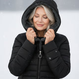 Palton puffer cu fleece