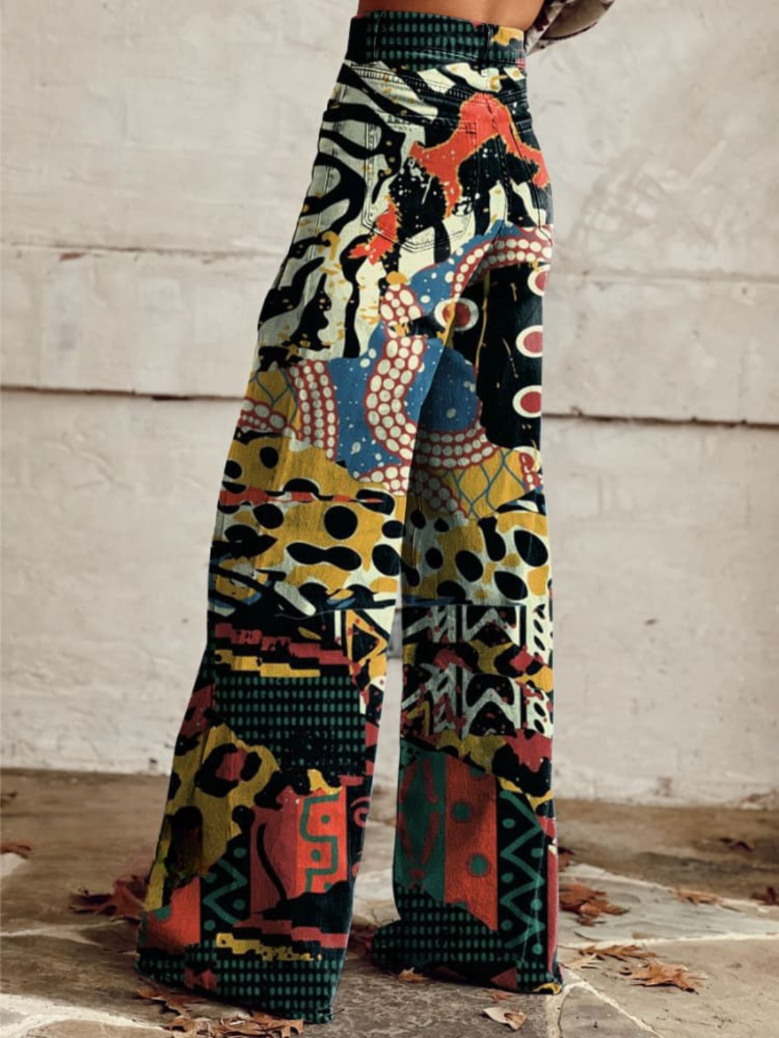 TARSILLA | Pantaloni cu imprimeu artistic