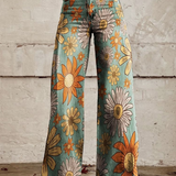 CIRILLA | Pantaloni florali rafinați