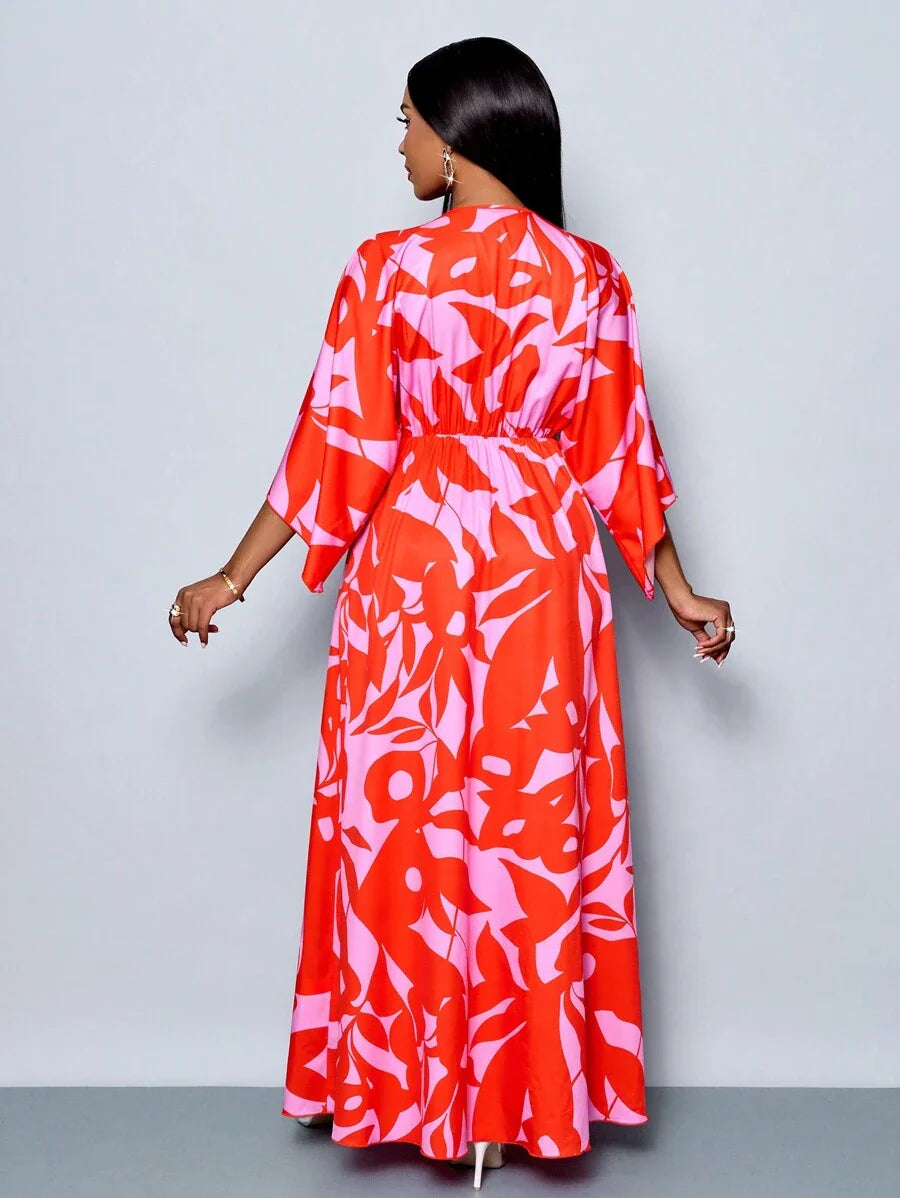 Camila | Rochie maxi florală