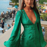 Marlena Rochie mini cu mâneci bufante