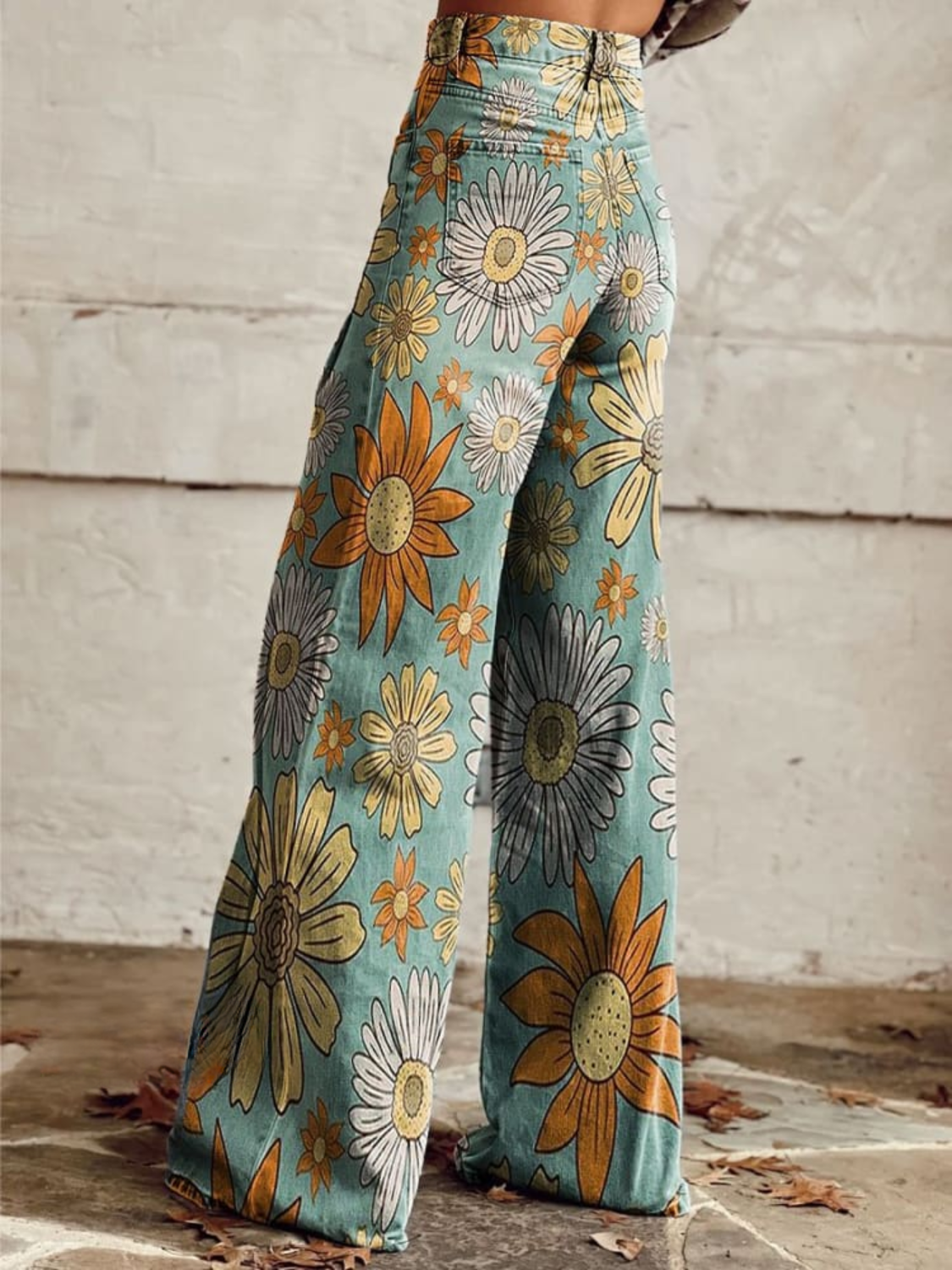 CIRILLA | Pantaloni florali rafinați