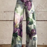 Ashford Floral | Pantaloni boho eleganți