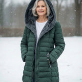 Palton puffer cu fleece