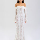 Alessandra | Rochie maxi din dantelă