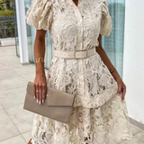 Rochie retro din dantelă