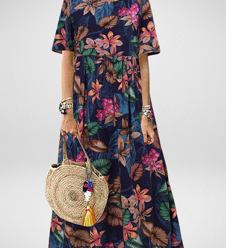 Rochie maxi florală boho