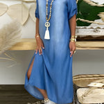 Hazel | Rochie maxi din denim