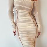 Amelisse | Rochie midi plasă, în două