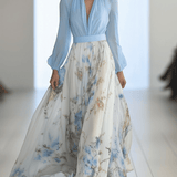 Rochie maxi cu imprimeu floral