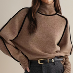 Claire | Pulover elegant cu guler înalt