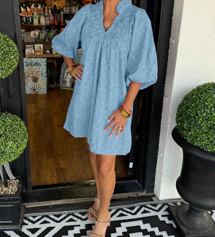 Rochie midi din dantelă