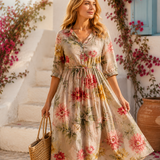 Estelle | Rochie cu Flori Sălbatice Delicate