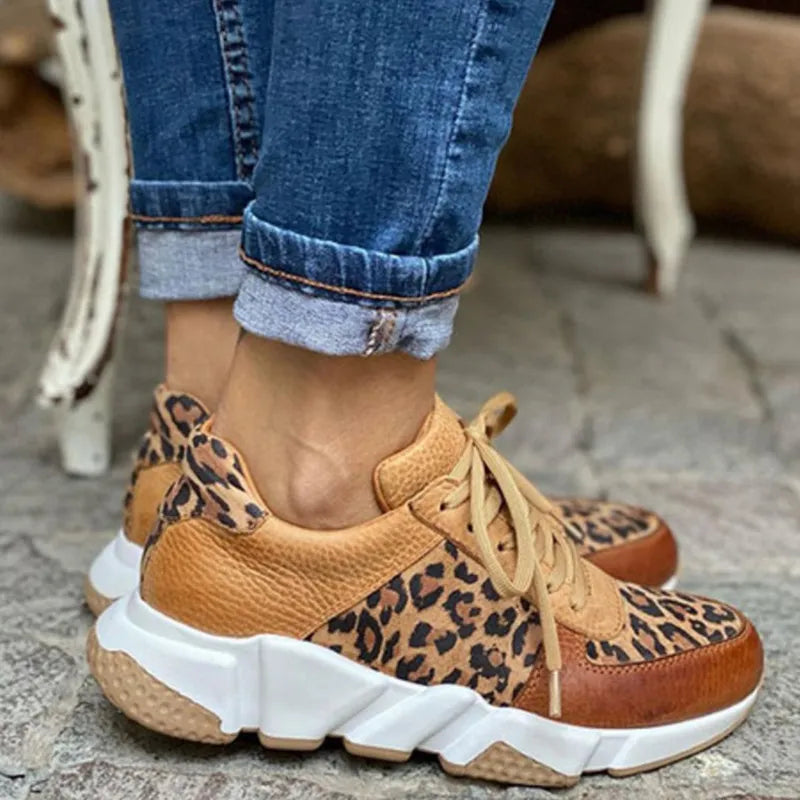 Alice Sneakers cu accent leopard