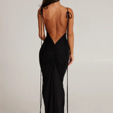 Rochie maxi cu spatele gol