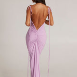 Rochie maxi cu spatele gol
