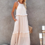 Megan | Elegant Ruffle Maxi Dress