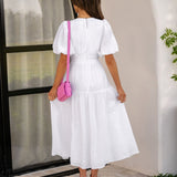 Rochie cu mâneci bufante