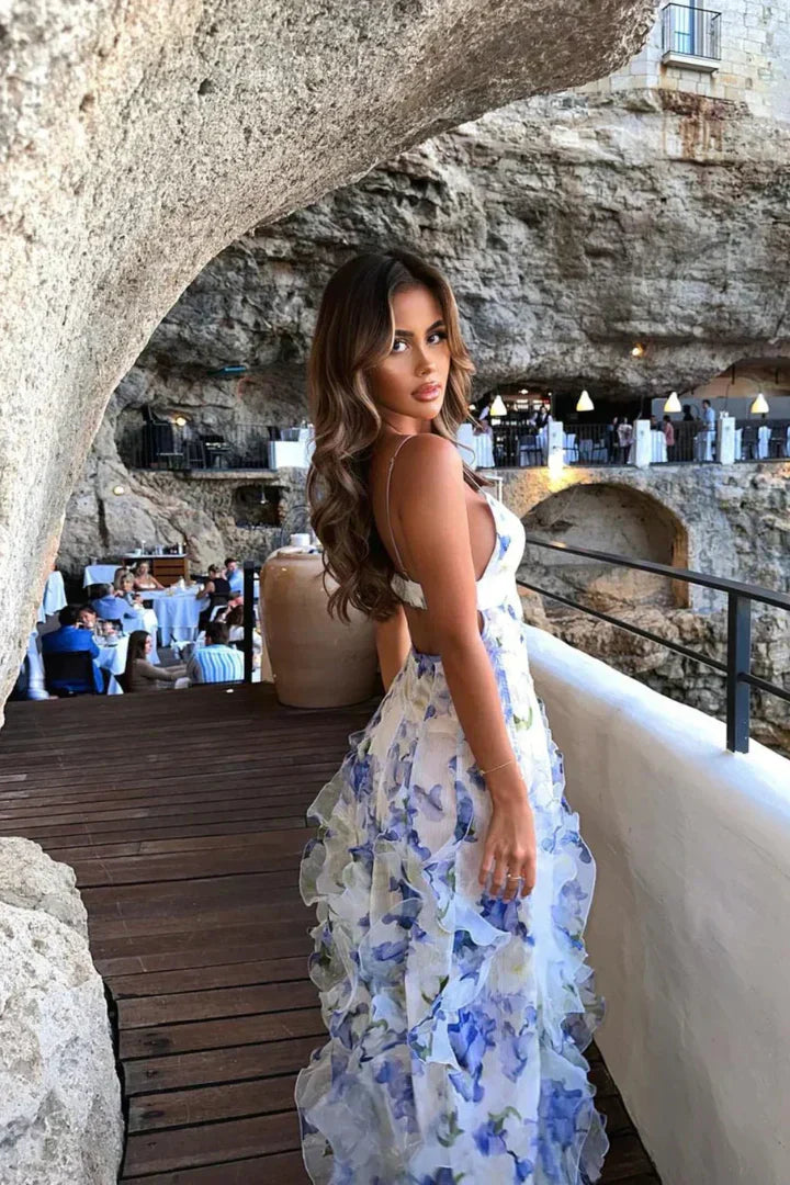 Isra | Rochie florală rafinată