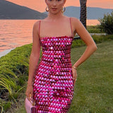 Jocelyn Rochie Midi Cu Paiete