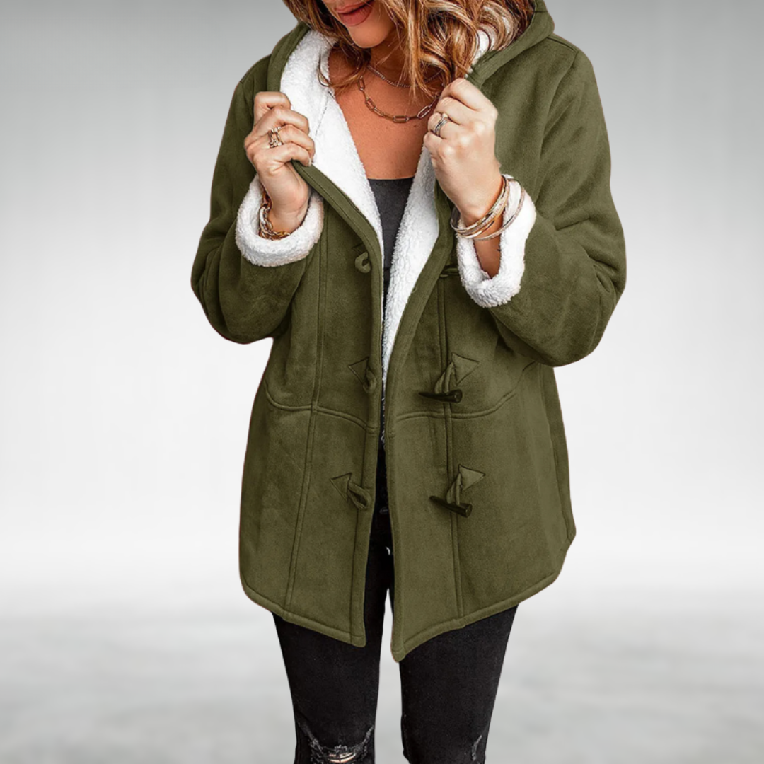 Palton fleece cu toggle