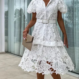 Rochie retro din dantelă