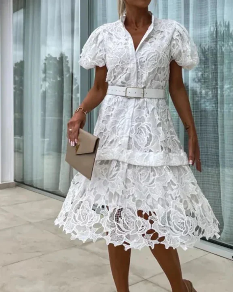 Rochie retro din dantelă