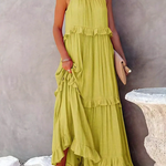 Megan | Elegant Ruffle Maxi Dress