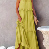 Megan | Elegant Ruffle Maxi Dress