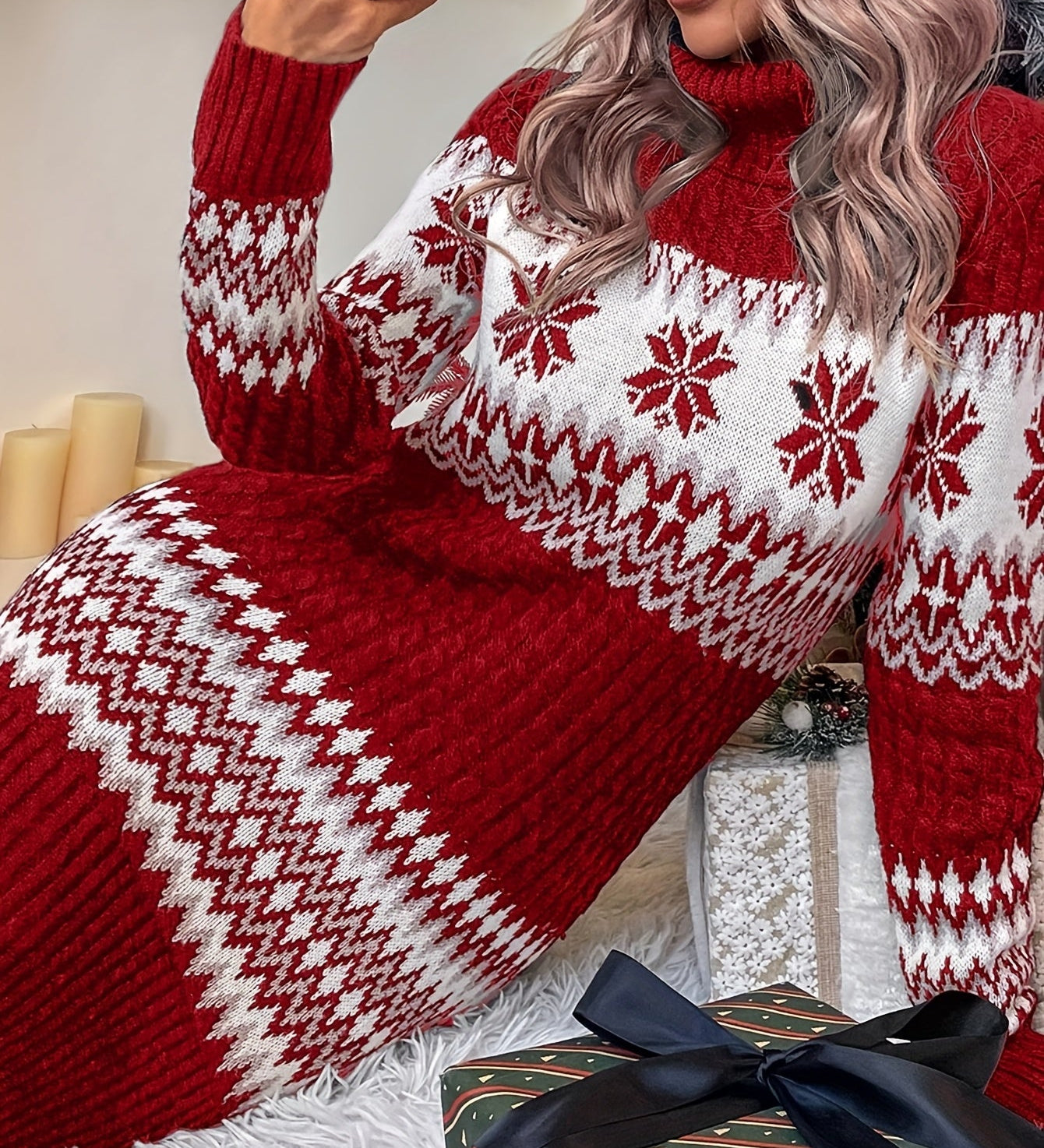 Maria | Rochie-pulover de Crăciun