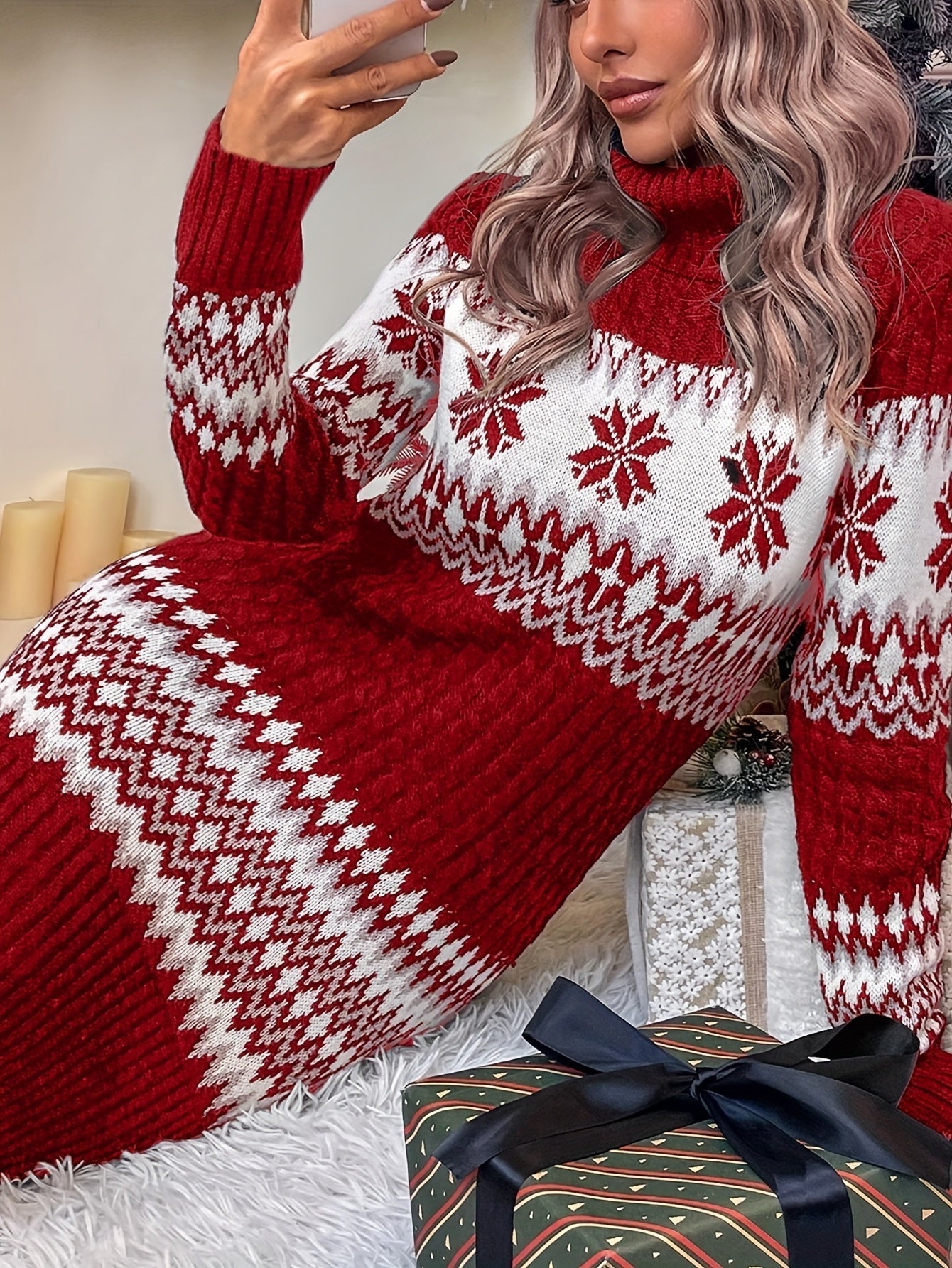Maria | Rochie-pulover de Crăciun