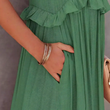 Megan | Elegant Ruffle Maxi Dress