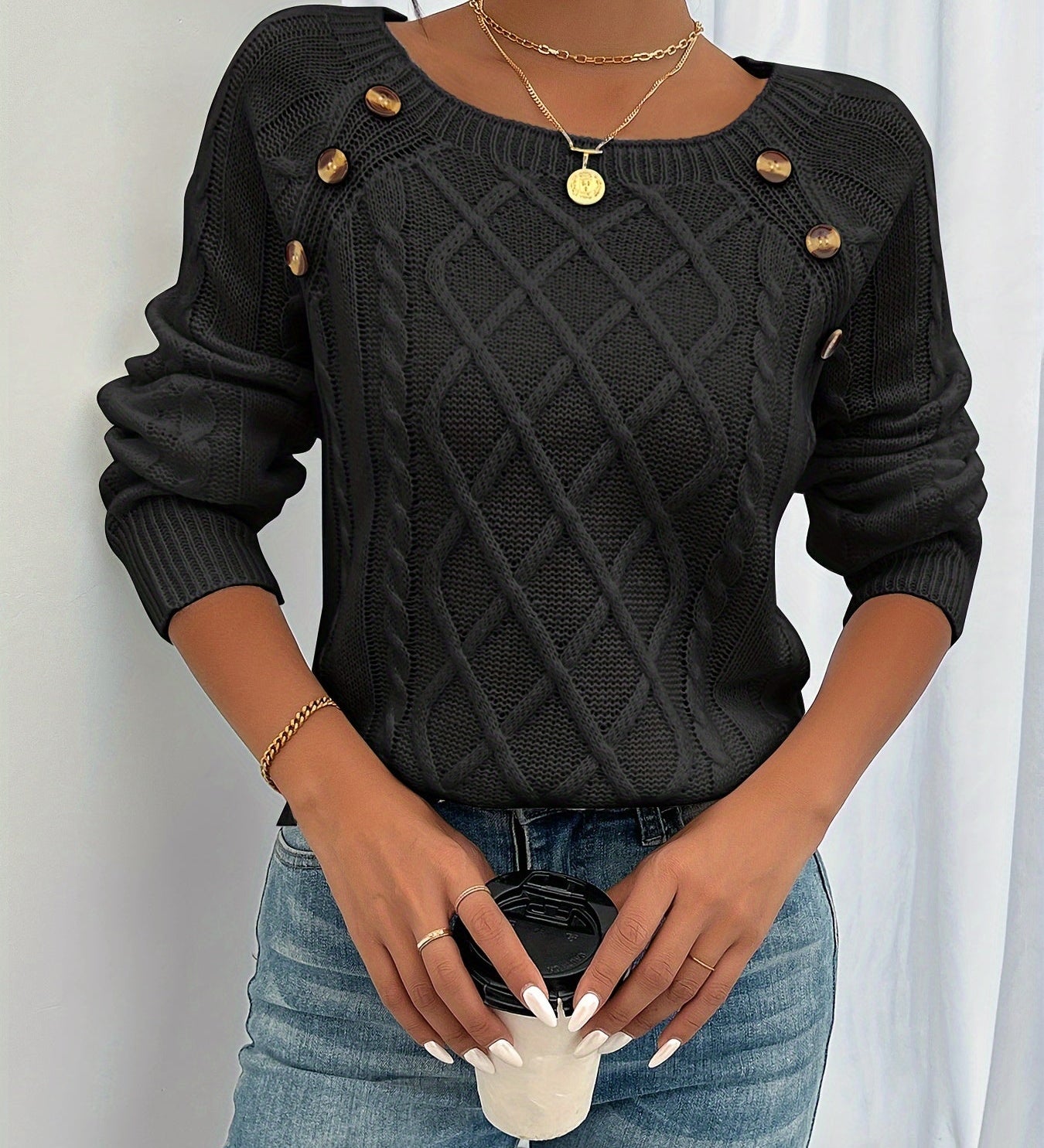 Bella | Pulover torsadat
