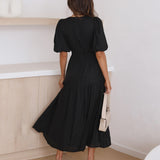 Avalon Rochie Midi Cu Volum