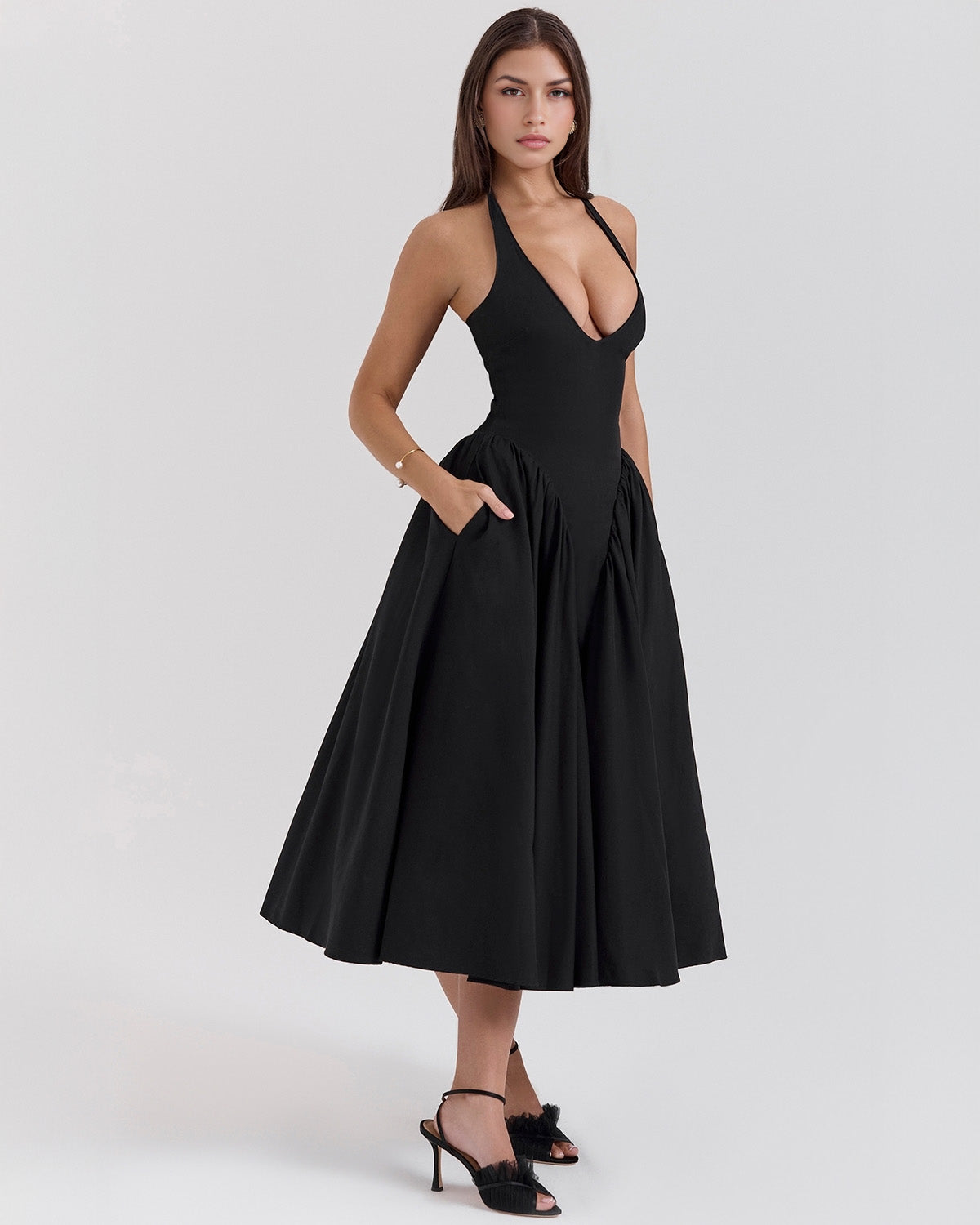 Monroe | Rochie midi halter