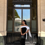 Francine | Rochie midi cu un umăr,