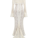 Alessandra | Rochie maxi din dantelă