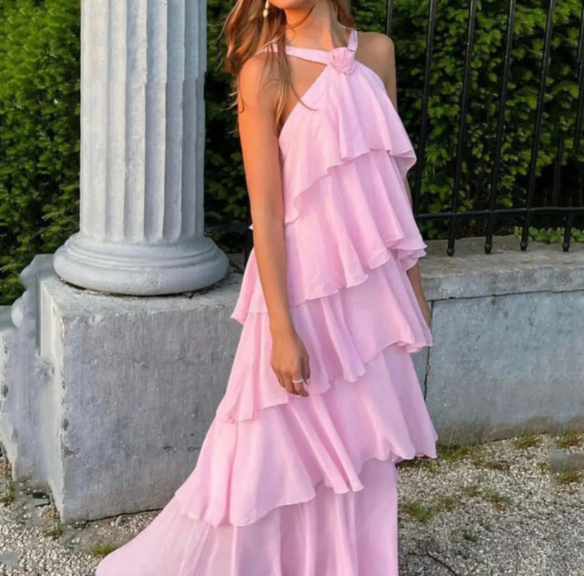 Carys | Rochie maxi cu guler american